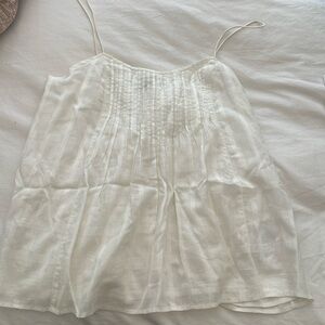 Jcrew white cotton tank